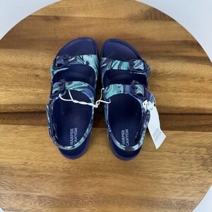 New Little Kids Harper Canyon Eva Blue Marbled Rubber Strappy Sandals 12 C